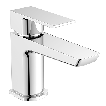 Mileto Modern Cloakroom Mini Basin Mixer Tap Polished Chrome