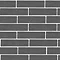 Mileto Brick Grey Gloss Ceramic Wall Tile - 75 x 300mm  Feature Large Image