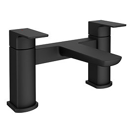 Mileto Matt Black Bath Filler Tap Large Image