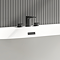 Mileto Matt Black Deck Mounted (3TH) Bath Filler Tap