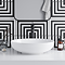 Mileto Matt Black High Rise Mono Basin Mixer Tap