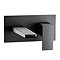 Mileto Matt Black Wall Mounted Basin Mixer