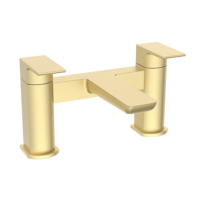 Mileto Matt Brushed Brass Bath Filler Tap