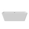Mileto Square Back to Wall Modern Bath (1700 x 800mm)  Profile Large Image