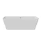 Mileto Square Back to Wall Modern Bath (1700 x 800mm)  Profile Large Image