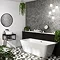 Mileto Square Back to Wall Modern Bath (1700 x 800mm)  additional Large Image
