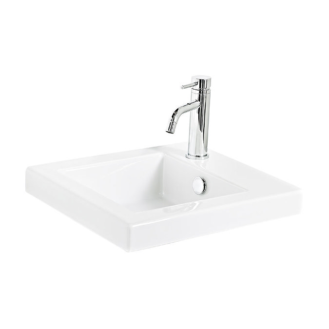 Miller - 405mm Ceramic Basin with Right Hand Tap Hole - 165W1 Large Image