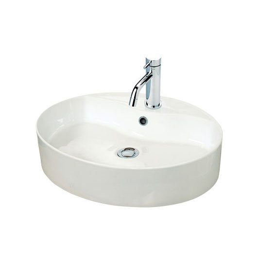 Miller - 550mm Oval Countertop Ceramic Basin - 173W1 Large Image