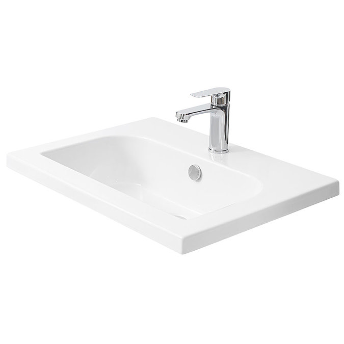 Miller - 610mm D-Shaped Bowl Ceramic Basin - 120W1 Profile Large Image