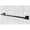 Miller Atlanta 495mm Matt Black Towel Rail - 8806B Large Image