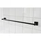 Miller Atlanta 645mm Matt Black Towel Rail - 8816B Large Image