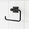 Miller Atlanta Matt Black Toilet Roll Holder - 8810B Large Image