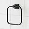 Miller Atlanta Matt Black Towel Ring - 8805B Large Image