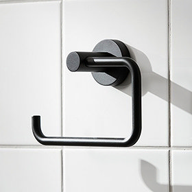 Miller Bond Black Toilet Roll Holder - 8710B Large Image