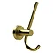 Miller Bond Brushed Brass Double Robe Hook - 8712MP1 Large Image