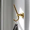 Miller Bond Polished Brass Double Robe Hook - 8712MP Profile Large Image