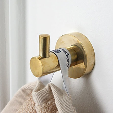 Miller Bond Polished Brass Single Hook - 8722MP  Profile Large Image