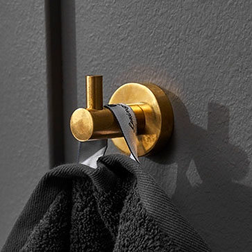 Miller Bond Polished Brass Single Hook - 8722MP  Feature Large Image