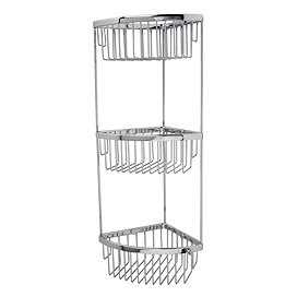 Miller - Classic 3-Tier Corner Shower Basket - 875C Large Image