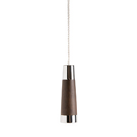 Miller - Classic Chrome and Dark Oak Conical Light Pull - 699C Large Image