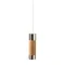 Miller - Classic Chrome and Natural Oak Cylindrical Light Pull - 696C Large Image