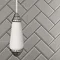 Miller - Classic Chrome and White Ceramic Light Pull - 6990C Profile Large Image