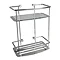 Miller - Classic D-Shaped 2-Tier Shower Basket - 871C Large Image