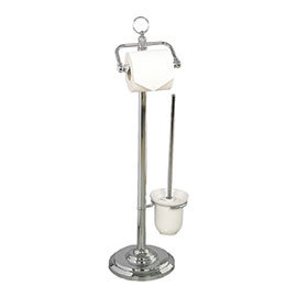 Miller - Classic Freestanding Toilet Roll Holder & Brush Set - 5663CH Medium Image