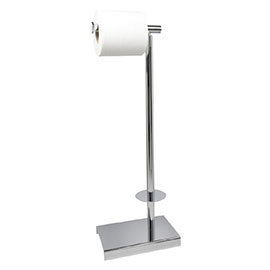 Miller - Classic Freestanding Toilet & Spare Roll Holder - 5656CH Medium Image
