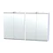 Miller - London 120 Mirror Cabinet - White - 56-2 Large Image