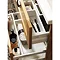 Miller - London 120 Wall Hung Four Drawer Vanity Unit with Double Ceramic Basin - White In Bathroom