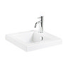 Miller - London 40 Wall Hung Single Door Vanity Unit with Ceramic Basin - White Standard Large Image