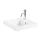 Miller - London 40 Wall Hung Single Door Vanity Unit with Ceramic Basin - White Standard Large Image