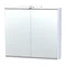 Miller - London 80 Mirror Cabinet - White - 54-2 Large Image