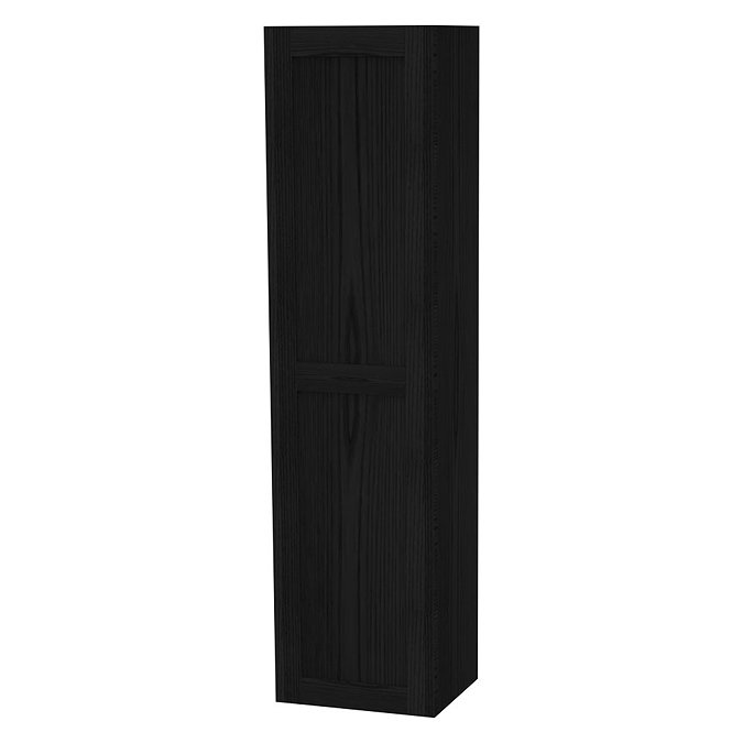 Miller - London Tall Cabinet with Door Storage - Black Large Image