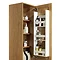 Miller - London Tall Cabinet with Door Storage & Drawers - Black In Bathroom Large Image