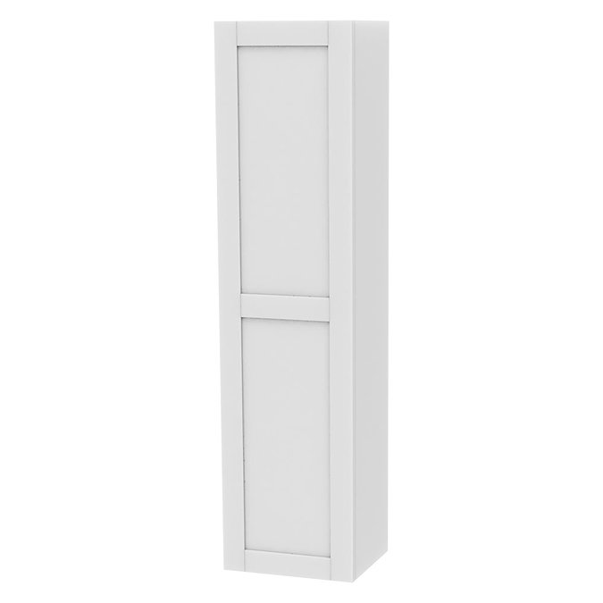 Miller - London Tall Cabinet with Door Storage - White Large Image