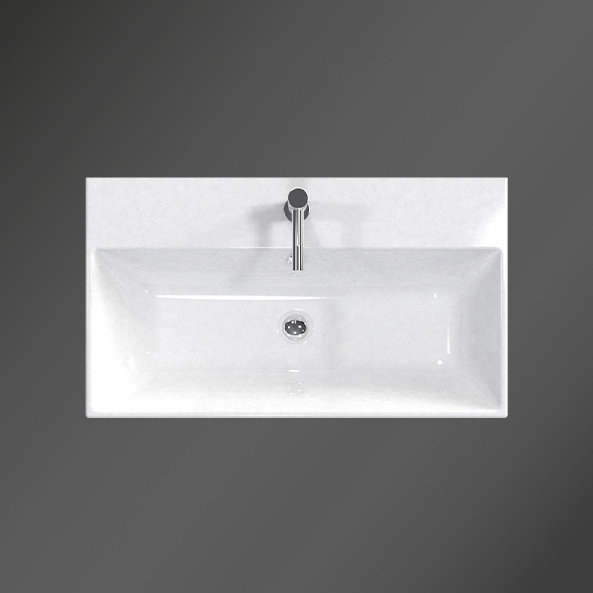 Miller New York 80 Wall Hung Single Drawer Vanity Unit - Natural Oak