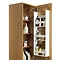 Miller - New York Tall Cabinet with Door Storage & Drawers - Black Feature Large Image