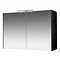 Miller - Nova 100 Illuminated Mirror Cabinet - Black Large Image