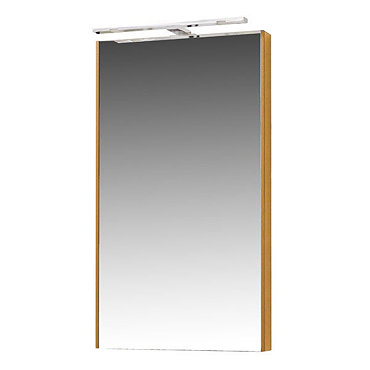 Miller - Nova 40 Illuminated Mirror - Oak Profile Large Image