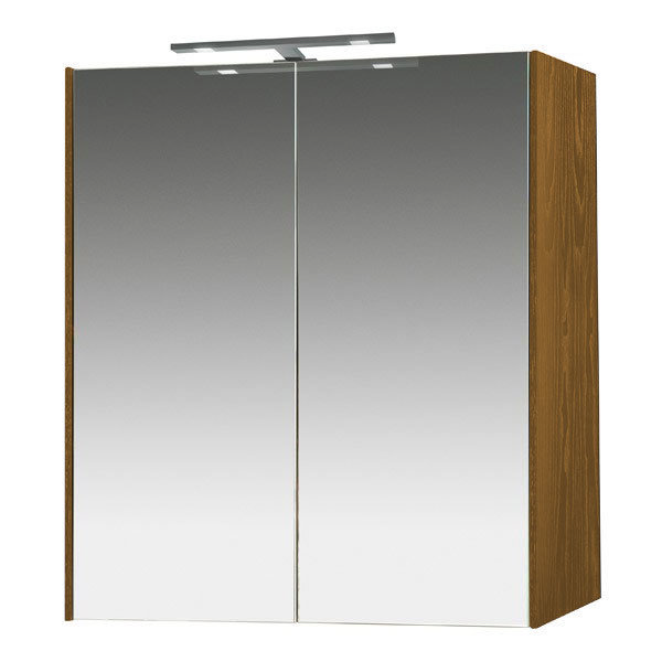 Miller - Nova 60 Illuminated Mirror Cabinet - Oak Large Image