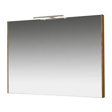 Miller - Nova 80 Illuminated Mirror - Oak Profile Large Image