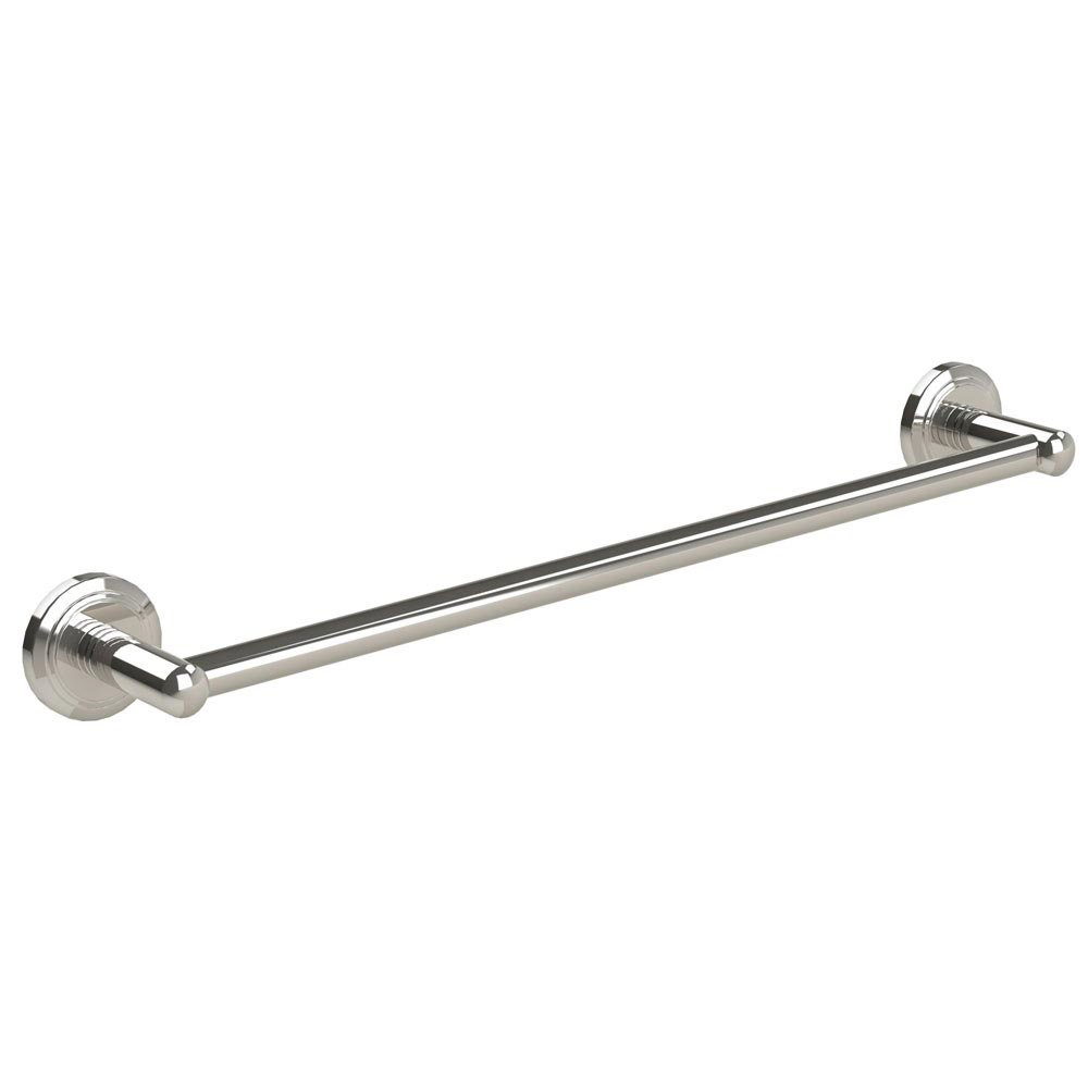 Polished nickel towel discount rail