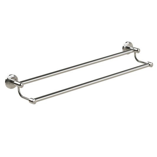 Miller Oslo Polished Nickel Double Towel Rail - 8027MN Large Image