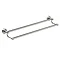 Miller Oslo Polished Nickel Double Towel Rail - 8027MN Large Image