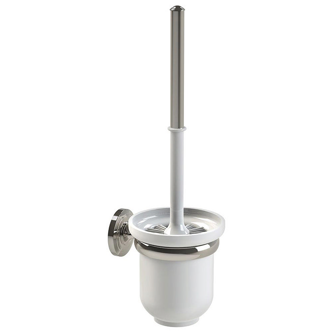 Miller Oslo Polished Nickel Toilet Brush Set - 8021MN Large Image