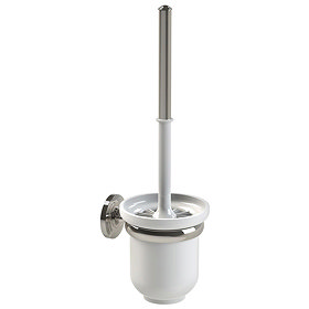 Miller Oslo Polished Nickel Toilet Brush Set - 8021MN Large Image