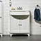 Miller - Traditional 1903 65 Two Door Vanity Unit with Ceramic Basin additional Large Image