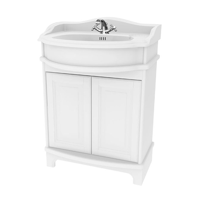 Miller - Traditional 1903 65 Two Door Vanity Unit with Ceramic Basin Large Image